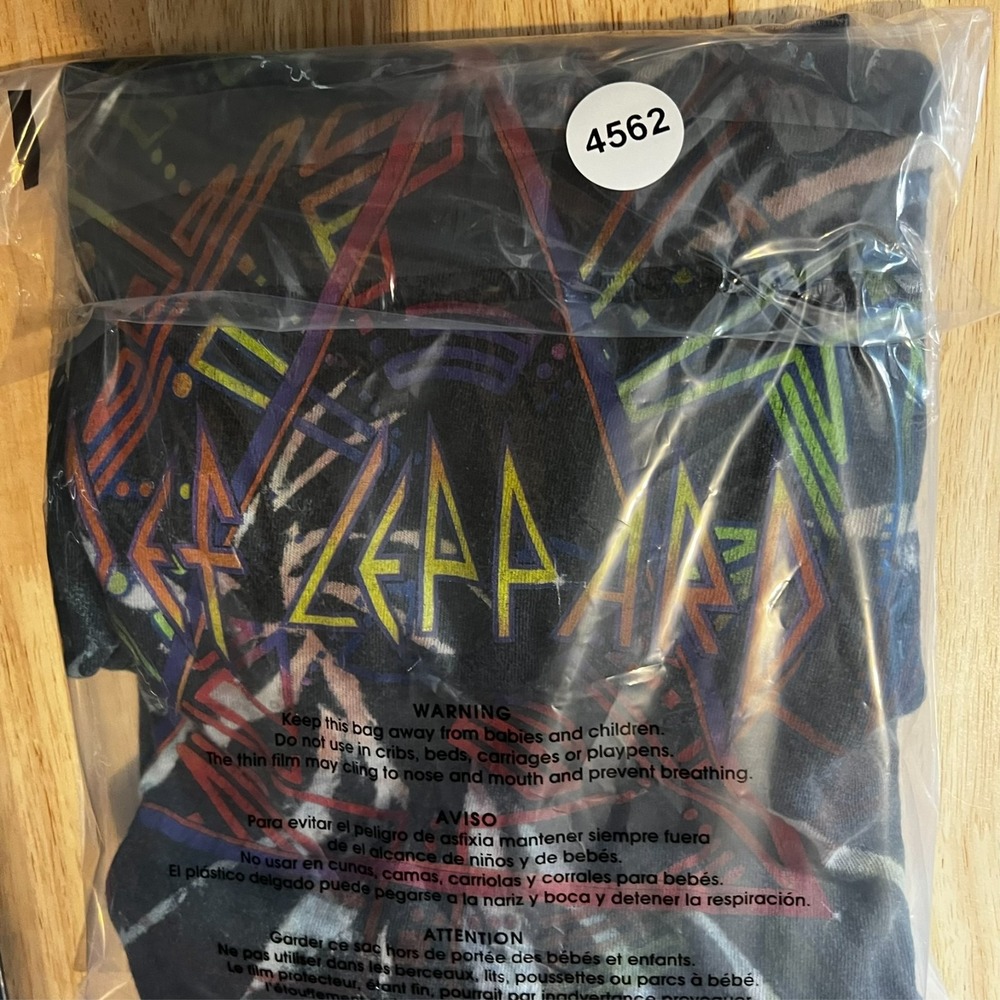 Def Leppard Tie Dye T-Shirt Shirt Large Sleeve‎ Short Hysteria Graphic Band DEF - Picture 13 of 13